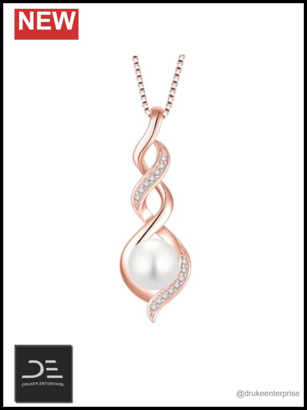 925 Sterling Silver Pearl Pendant Necklace Dainty Real Pearl Jewelry Gift for